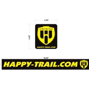 Happy Trails Products Happy Trails Pannier Decals with Shield Logo