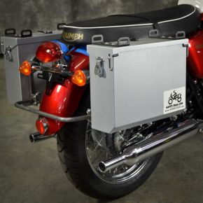 Happy Trails Products Aluminum Pannier Kit IMNAHA Triumph Bonneville