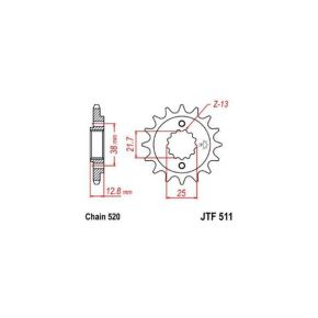  KLR650 14 TOOTH FRONT SPROCKET