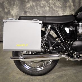 Happy Trails Products Aluminum Pannier Kit OWYHEE - Triumph Bonneville