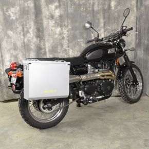 Happy Trails Products Aluminum Pannier Kit OWYHEE - Triumph Scrambler