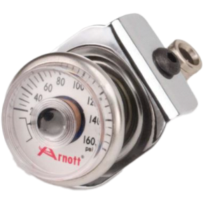 ARNOTT Pressure Gauge & Bracket Chrome