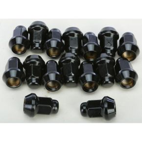 AWC Lug Nuts Black Pol 3/8"-24 60' Tapered 16/pk