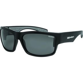 BOMBER Tiger Bomb Eyewear Matte Black W/smoke Polarized Lens