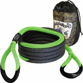 BUBBA ROPES 5/8" X20' Sidewinder Utv Recovery Rope Green Eyes