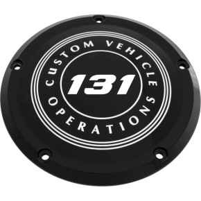 CUSTOM ENGRAVING 7   M8 Flt/flh Derby Cover 131 Cvo Black