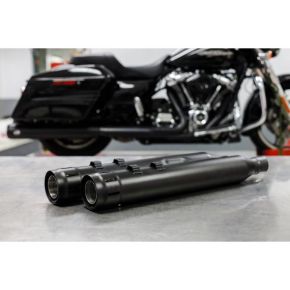 FIREBRAND Loose Cannon Mufflers Black Touring `95-16