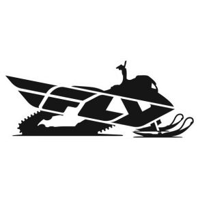 FLY RACING Snow Trailer Sticker 45"