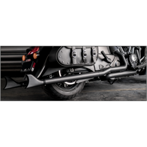 FREEDOM True-dual Headers 2.5" Black W/sharktails `14-up Indian