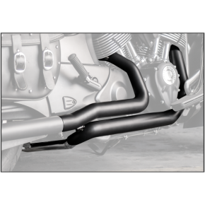 FREEDOM True-dual Headers Black `14-up Indian Ex Scout