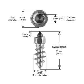 IGRIP 18mm Standard Screw Studs Qty 150