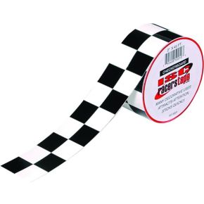 ISC Black & White Straight Checker Board Tape 2"x45'