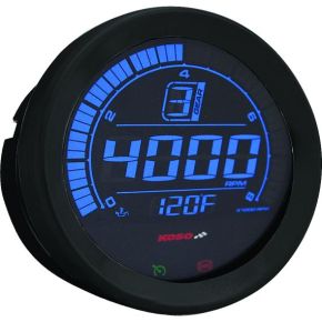 KOSO Digital Gauge Cluster Black Bezel 04-13 Flht And Fltr