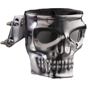 KRUZER KADDY Skull Perch Mount Holder Chrome