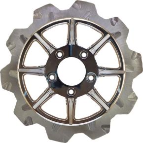 LYNDALL BRAKES High Carbon Steel Phoenix Rear Rotor Chrome 11.8"