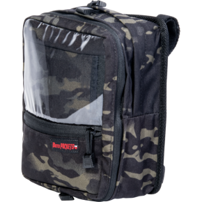 MOTO POCKETS Utility Bar Bag Black Camo 7.5x10.5x3