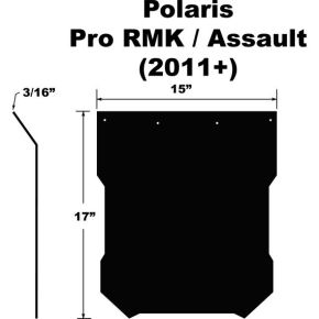 PDP Snowflap  Polaris Pro Rmk/assault/axys 2011+