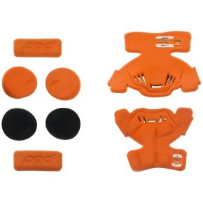 POD K1 Knee Brace Pad Set Orange Yl (left)