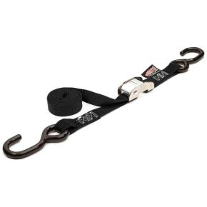 POWERTYE Tie-down Cam S-hook 1"x144" Black Each