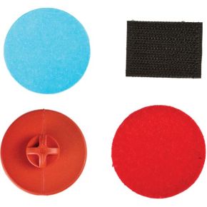 QUICK STRAP Stick-on Button Kit Red