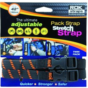 ROKSTRAPS Pack Strap Black/orange 12"x42"x5/8"