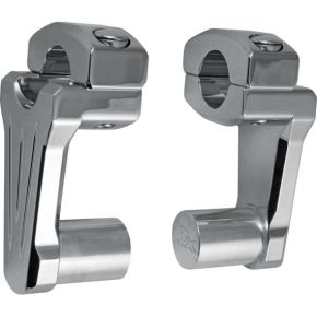 ROX Pivoting Handlebar Riser Chrome 2" Rise