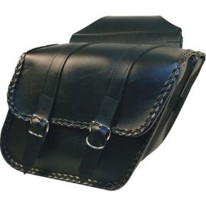 WILLIE & MAX Saddlebag Compact Slant Braided 12"x9.5"x5.5"