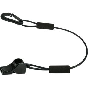 WPS Floating Whistle W/lanyard (black)