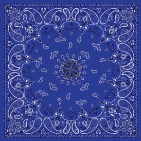 ZAN Bandanna Navy Paisley